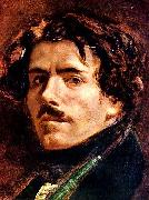 Eugene Delacroix Selbstportrat, Detail Sweden oil painting artist